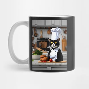 Chef Cat - Modern Digital Art Mug